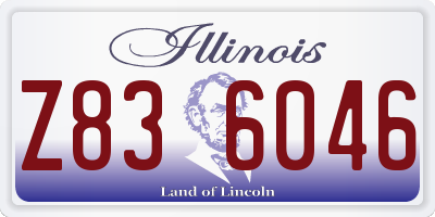 IL license plate Z836046