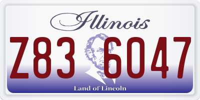 IL license plate Z836047