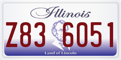 IL license plate Z836051
