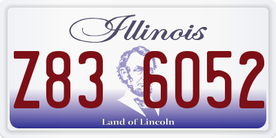IL license plate Z836052