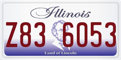 IL license plate Z836053