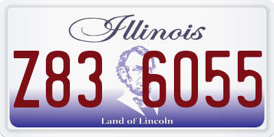 IL license plate Z836055