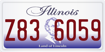 IL license plate Z836059