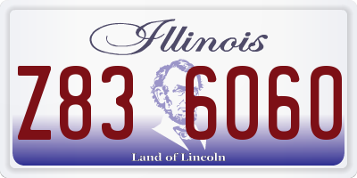 IL license plate Z836060