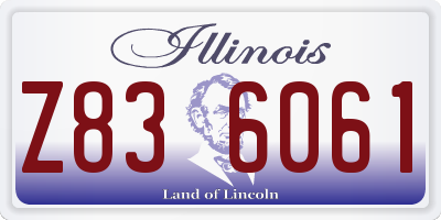 IL license plate Z836061