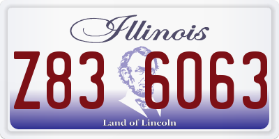 IL license plate Z836063