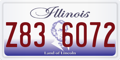 IL license plate Z836072