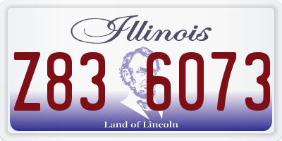 IL license plate Z836073