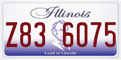 IL license plate Z836075