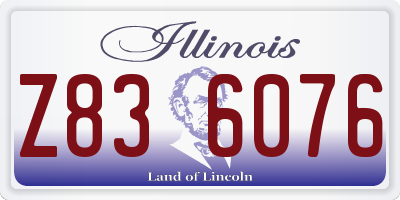 IL license plate Z836076
