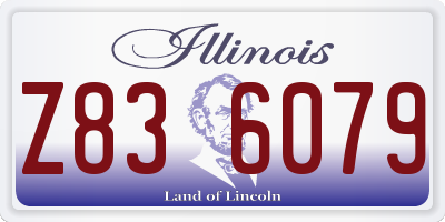 IL license plate Z836079