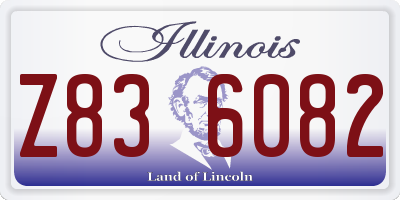 IL license plate Z836082