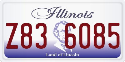 IL license plate Z836085