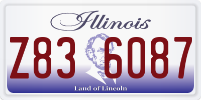 IL license plate Z836087