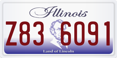 IL license plate Z836091