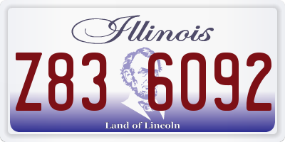 IL license plate Z836092