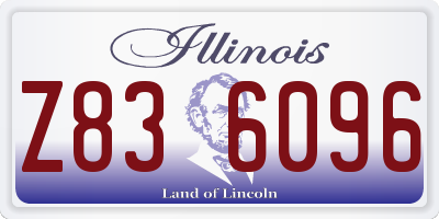IL license plate Z836096