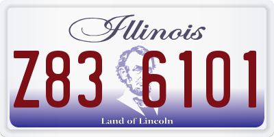 IL license plate Z836101