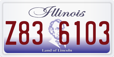 IL license plate Z836103