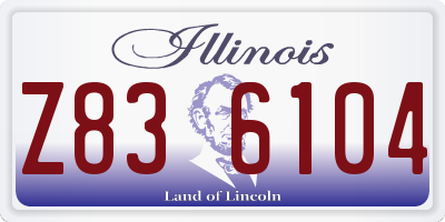 IL license plate Z836104