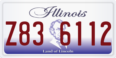 IL license plate Z836112