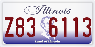 IL license plate Z836113