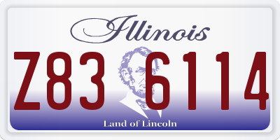 IL license plate Z836114