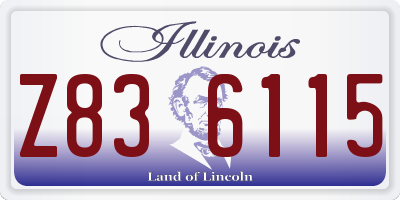 IL license plate Z836115