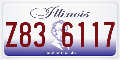 IL license plate Z836117