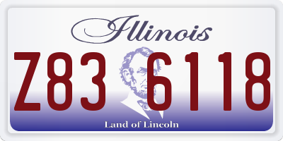 IL license plate Z836118
