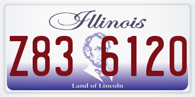 IL license plate Z836120