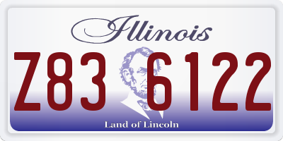 IL license plate Z836122
