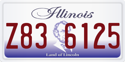 IL license plate Z836125