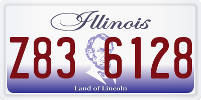 IL license plate Z836128