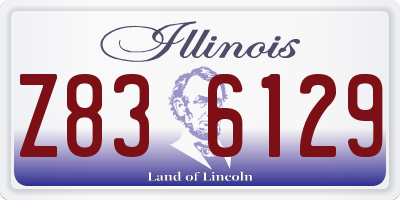 IL license plate Z836129