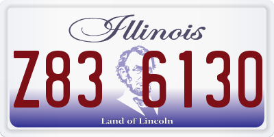 IL license plate Z836130