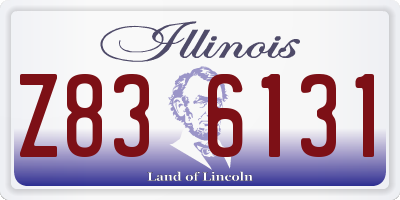 IL license plate Z836131