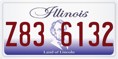 IL license plate Z836132
