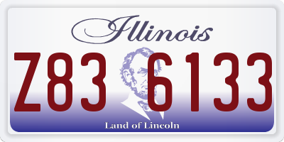 IL license plate Z836133