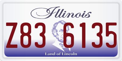 IL license plate Z836135