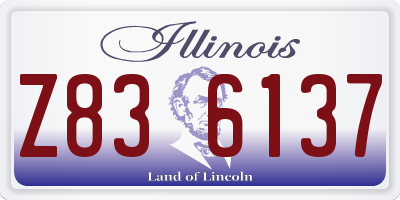 IL license plate Z836137