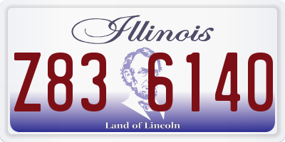 IL license plate Z836140