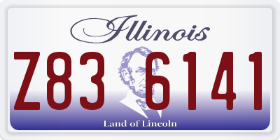 IL license plate Z836141