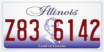 IL license plate Z836142