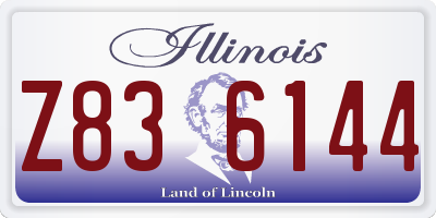 IL license plate Z836144