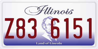IL license plate Z836151