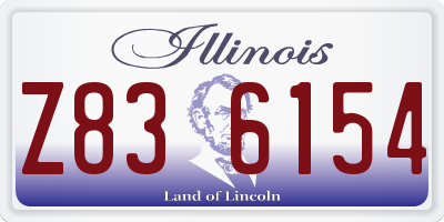 IL license plate Z836154