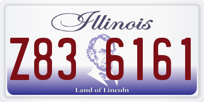IL license plate Z836161
