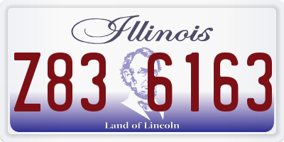 IL license plate Z836163