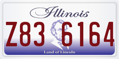 IL license plate Z836164
